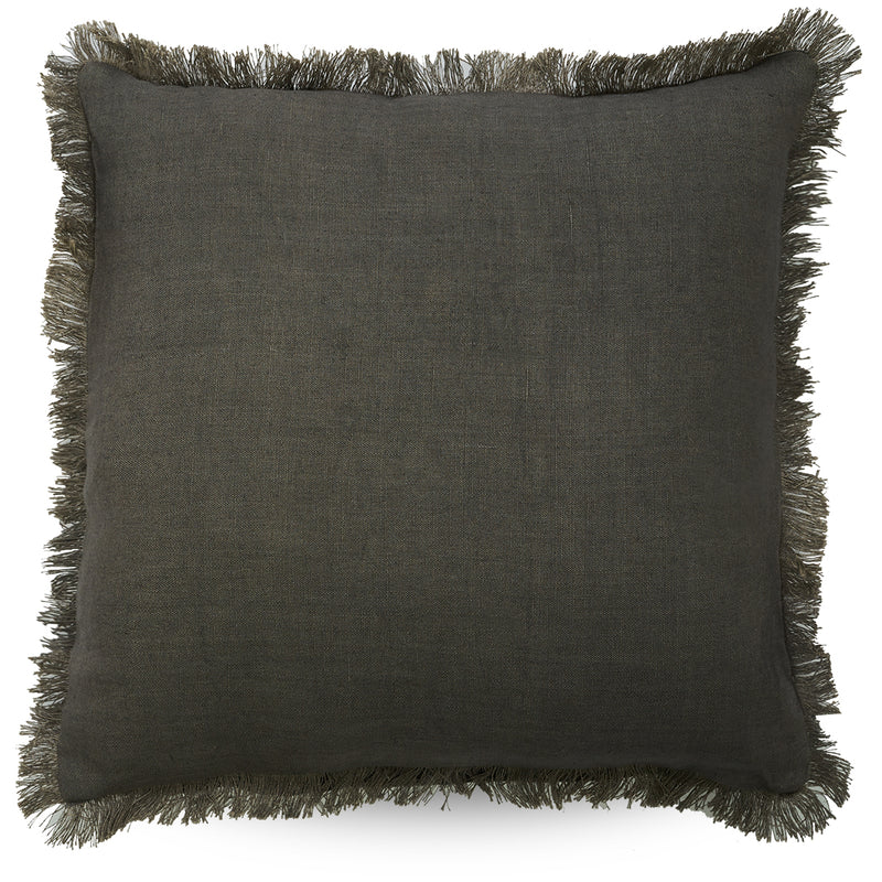 Capella Fringe Cushion / Stone