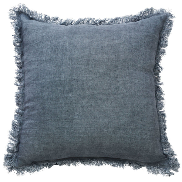 Monaco Fringe Cushion / Grey