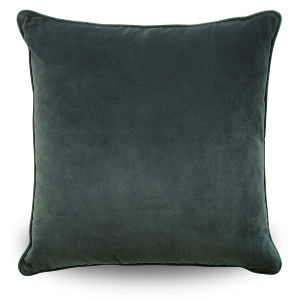 Indira Classic Velvet Cushion / Forest
