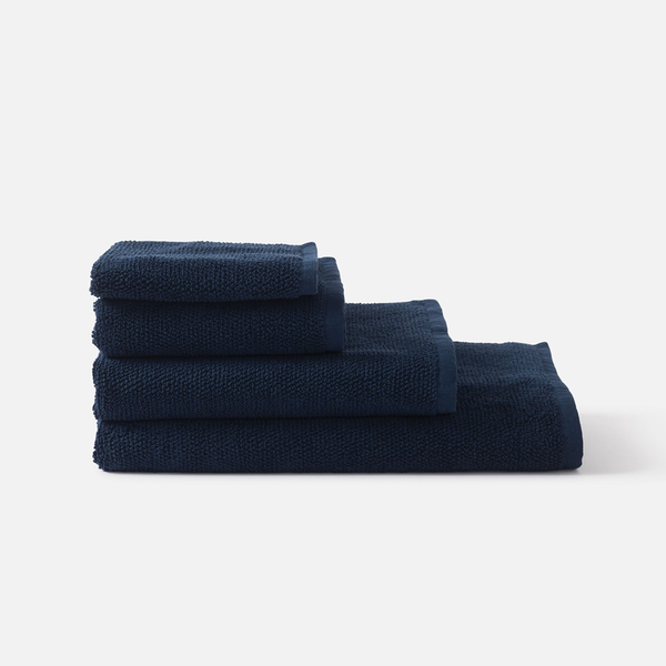 Classic  Cotton Bath Mat / Navy
