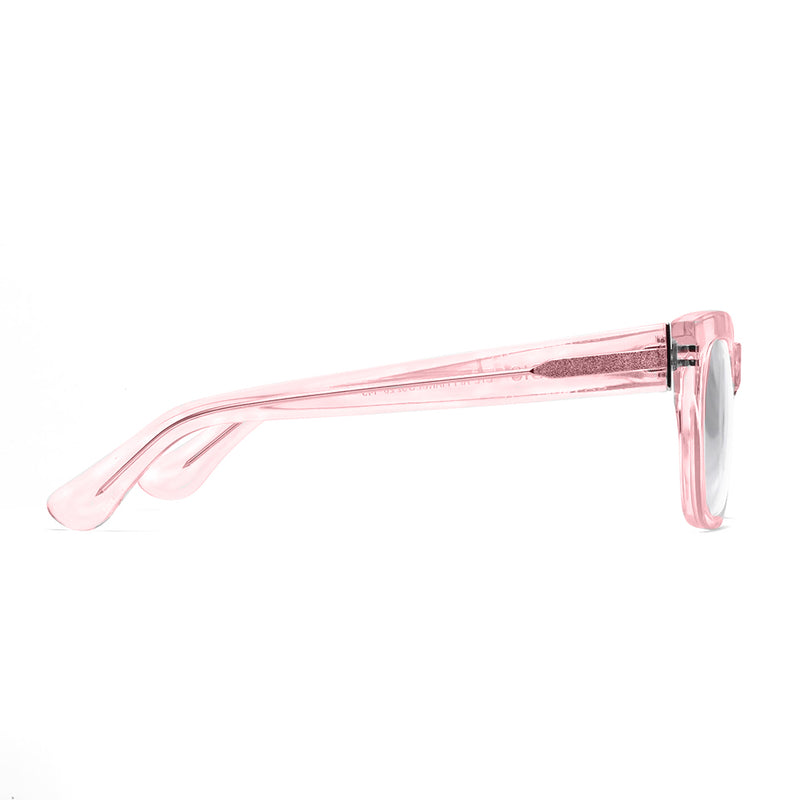 BIXBY Reading Glasses  / Polished Clear Pink