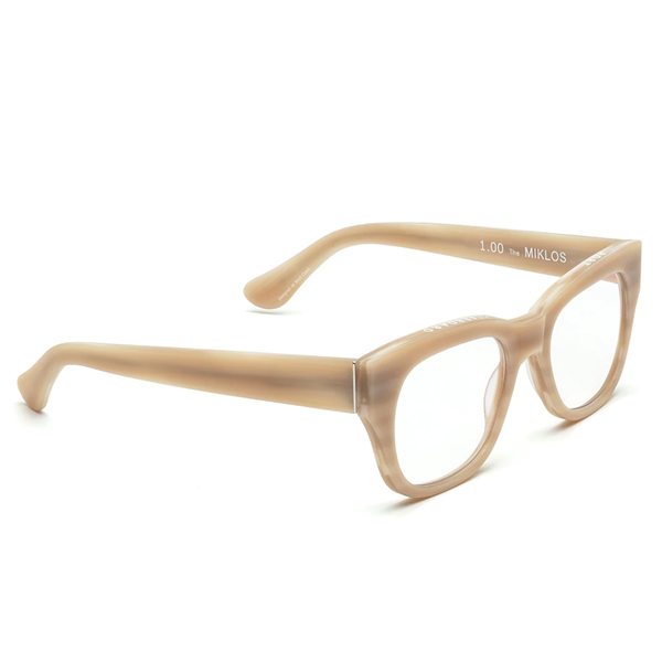 MIKLOS Reading Glasses  /  Matte Bone