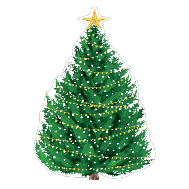 Gift Tags 4 pack / Christmas Trees w Lights