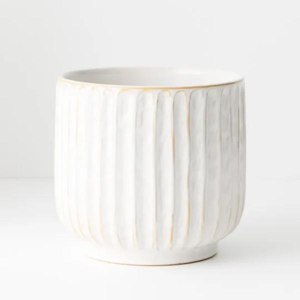 Clovelly Pot 18cm / White