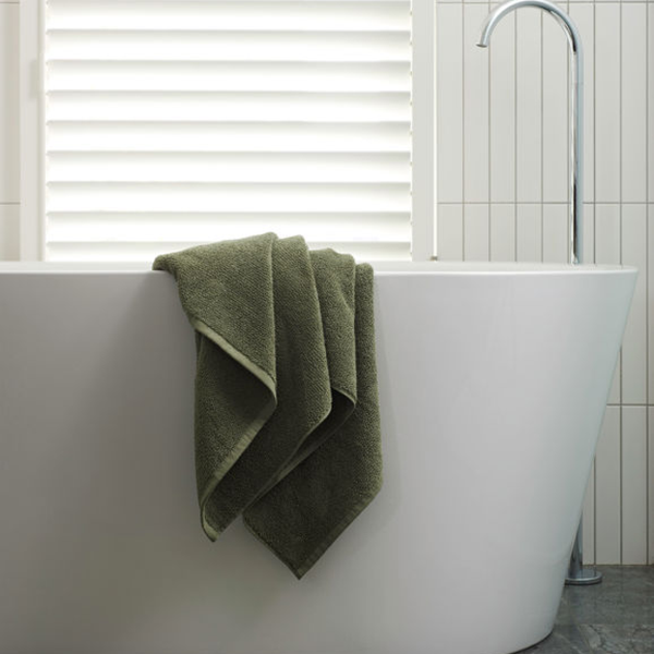Classic Cotton Bath Mat / Olive