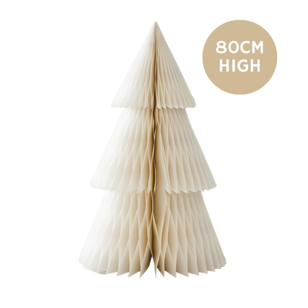 Deluxe Standing Tree Ornament 80cm / Off White