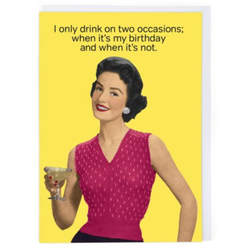 HB - Drink on Two Occasions Card