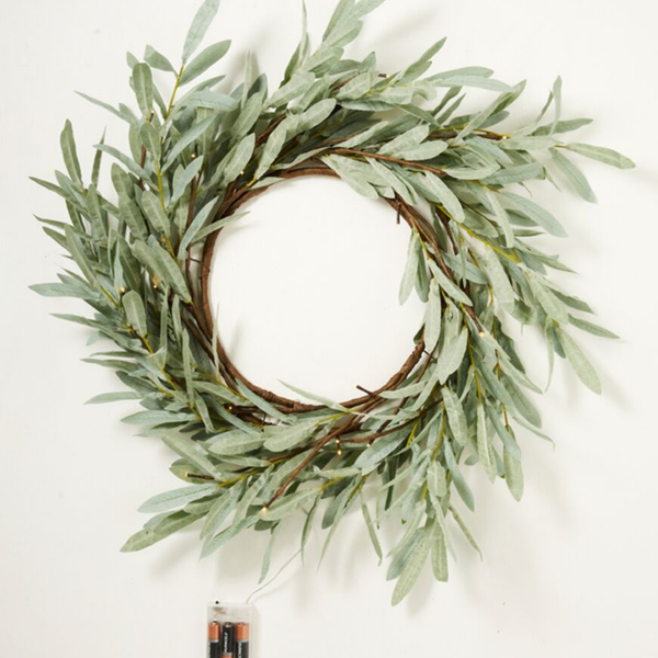 Eucalyptus LED Wreath / Large