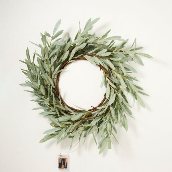 Eucalyptus LED Wreath / Small