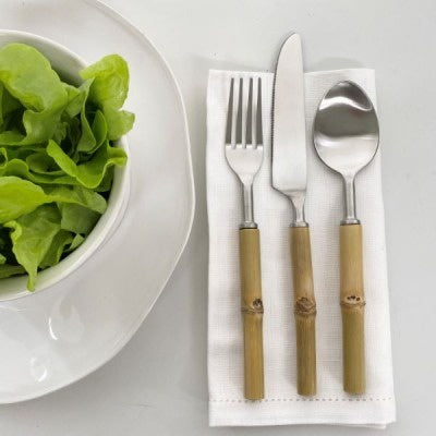 Cutlery Set 3 / Blonde Bamboo