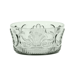 Acrylic Scollop Salad Bowl  / Sage Green
