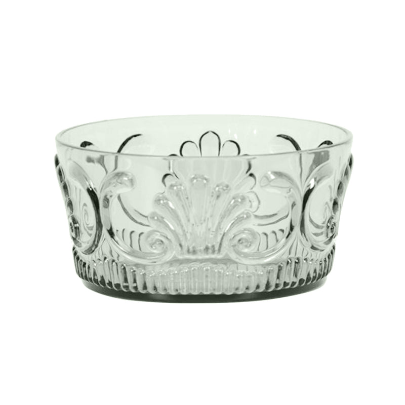 Acrylic Scollop Salad Bowl  / Sage Green