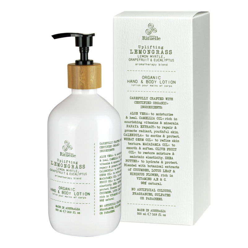 Flourish Organics  Hand & Body Lotion Lemongrass 500ml