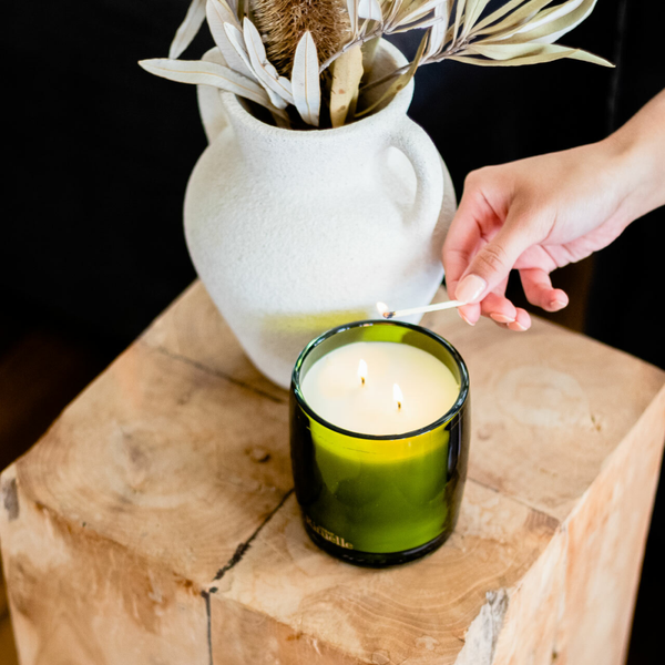Flourish Organics Candle Lemongrass 400gm