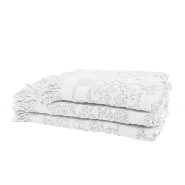 Sumatra Bath Towel / White