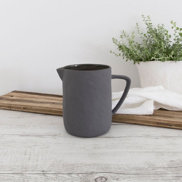 Flax Milk Jug / Charcoal