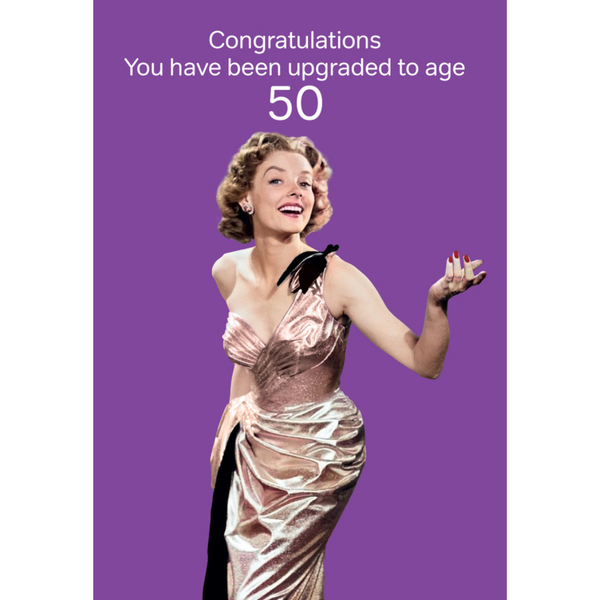 Cath Tate Card / Happy Birthday 50th
