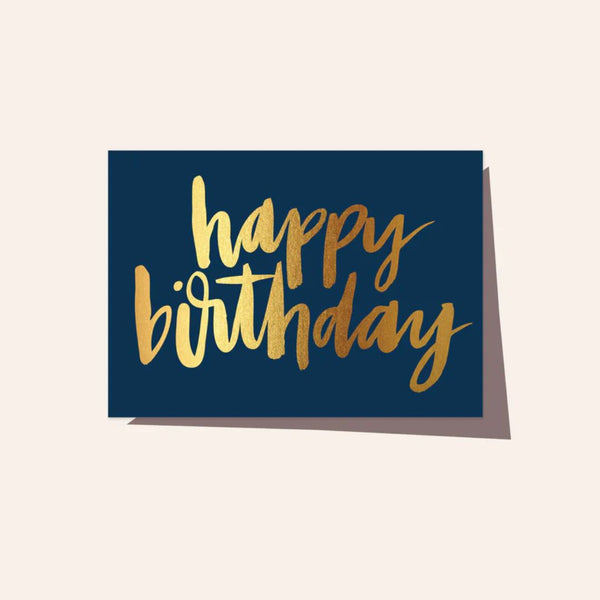 Happy Birthday Card  / Navy