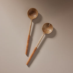 Island Wooden Salad Servers