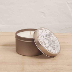 Brass Travel Tin Candle / Wildflower & Honey