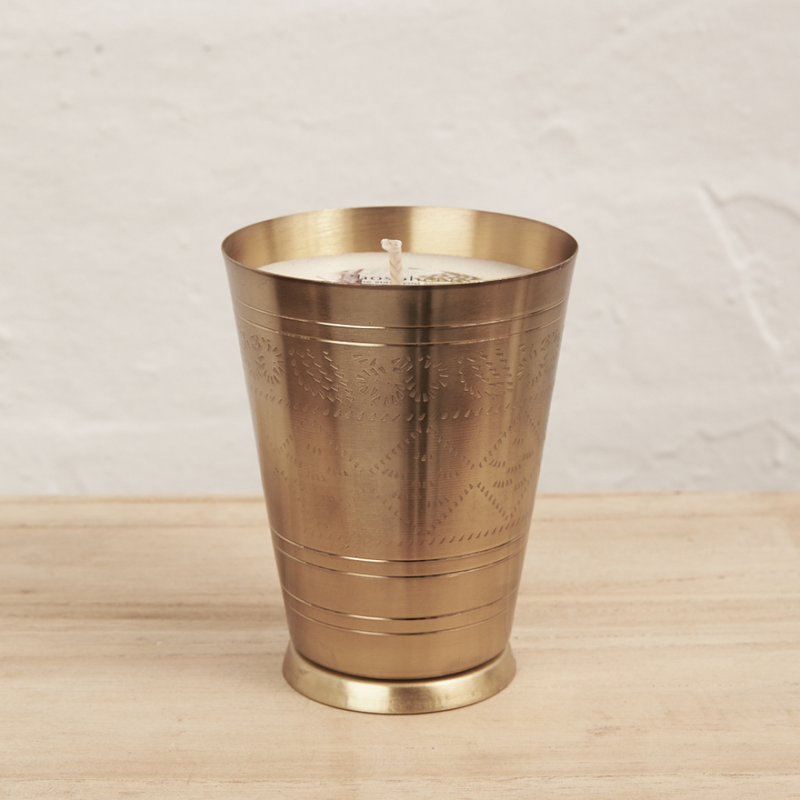 Brass Lassi Cup Candle
