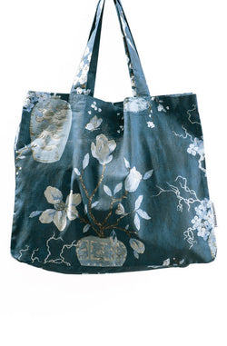 Ikebana Tote Bag / Teal
