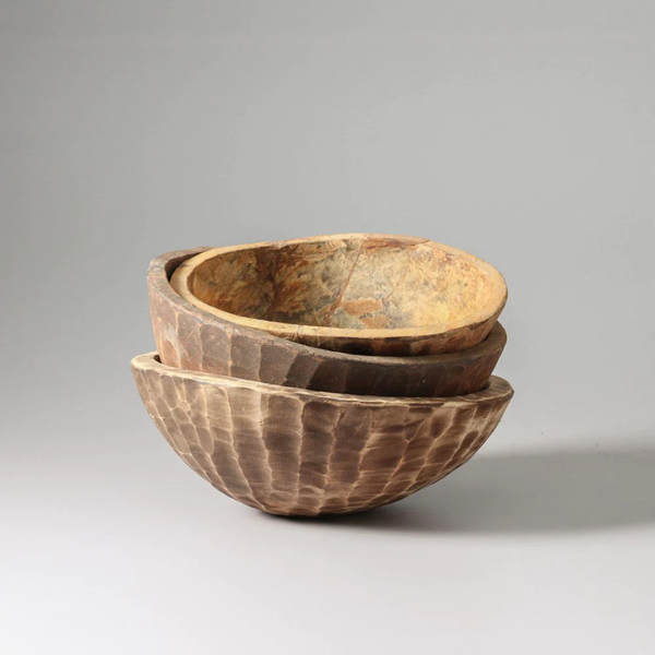 Vintage Indian Wooden Bowl