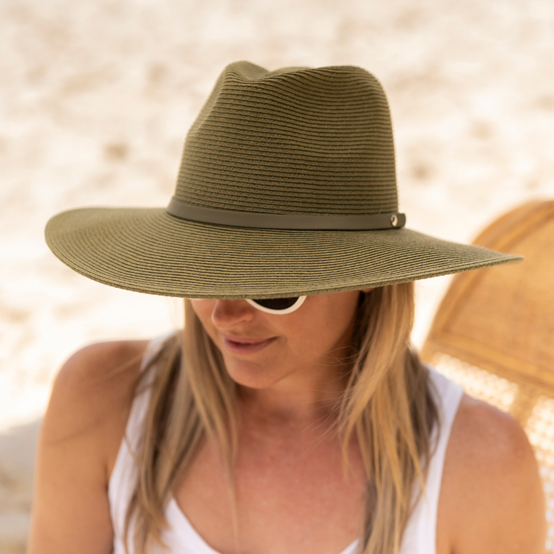 Isabelle Panama Hat / Olive