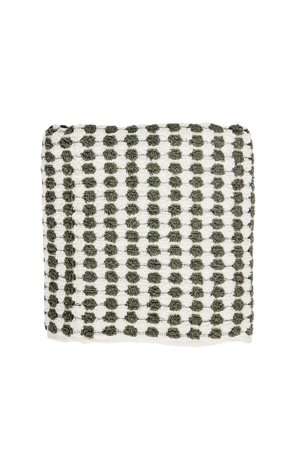 Pompom Turkish Bath Mat / Khaki