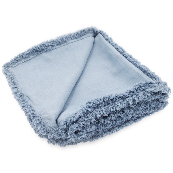 Patina Fringe Tablecloth Sky Large