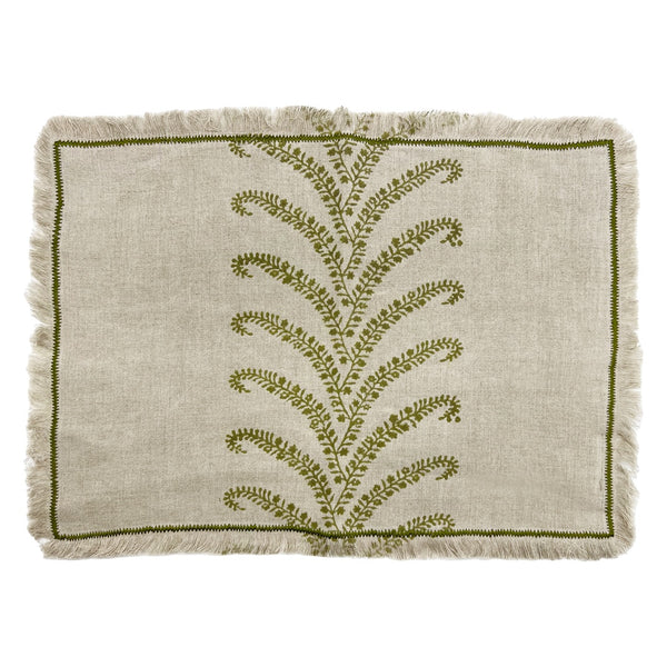 Perennial Placemat Set of 4 / Olive