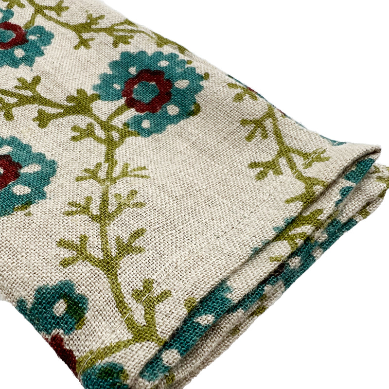 Perennial Flowering Napkin Set of 4