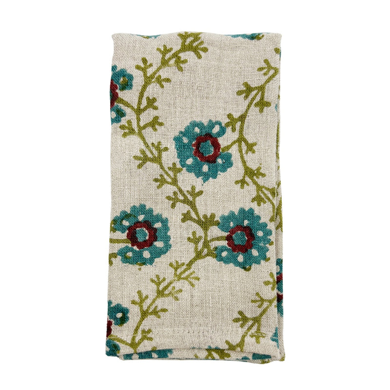 Perennial Flowering Napkin Set of 4