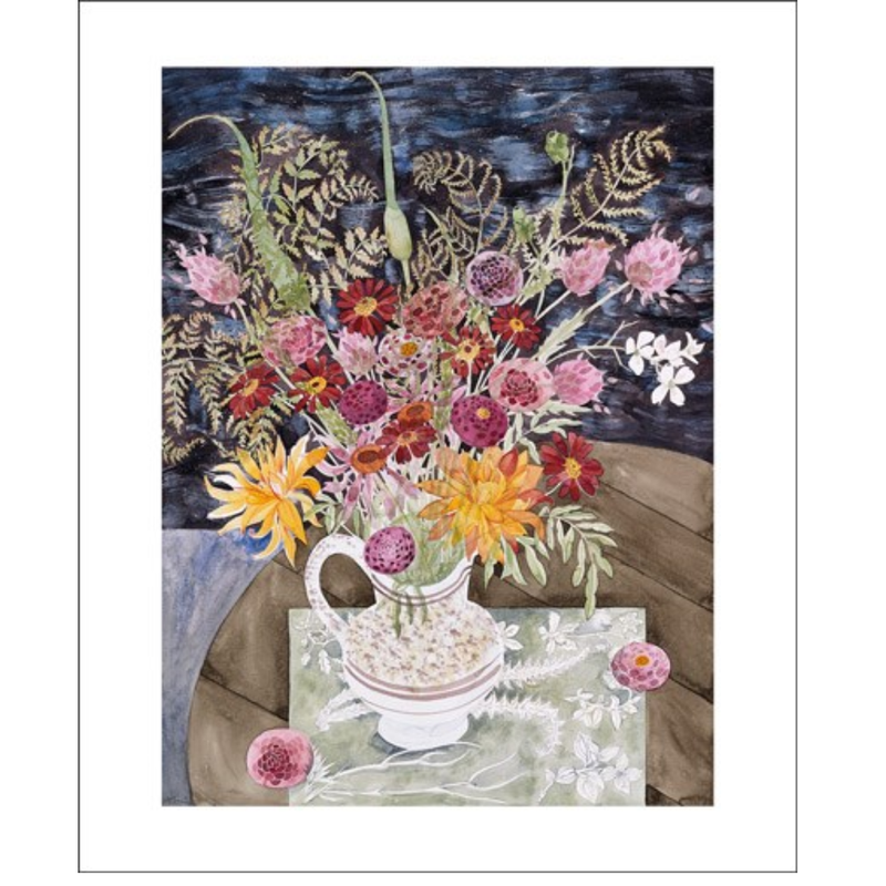Angie Lewin / Late Summer Flowers Card Home Goods Hardware