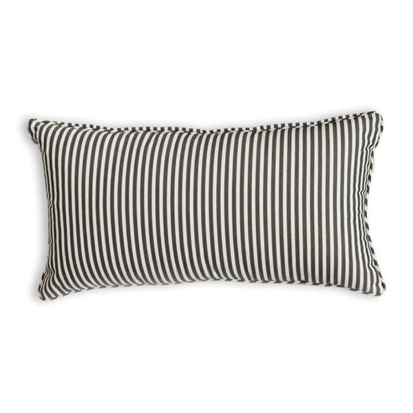Rectangle Throw Pillow / Laurens Navy Stripe