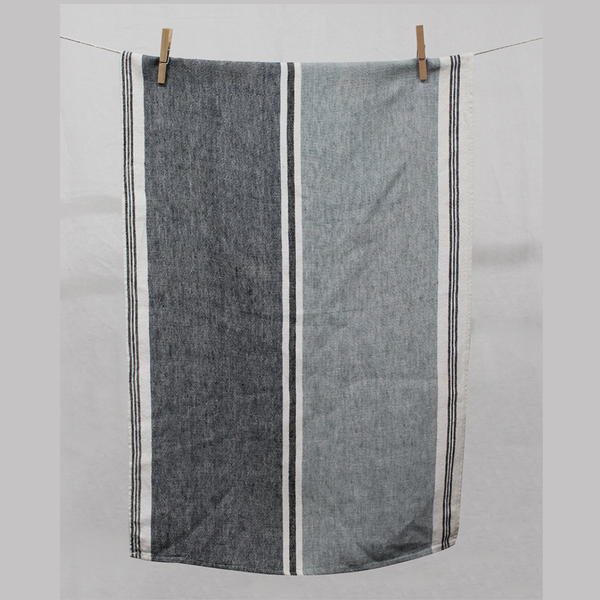 Trevise Linen Tea Towel / Blue Stone