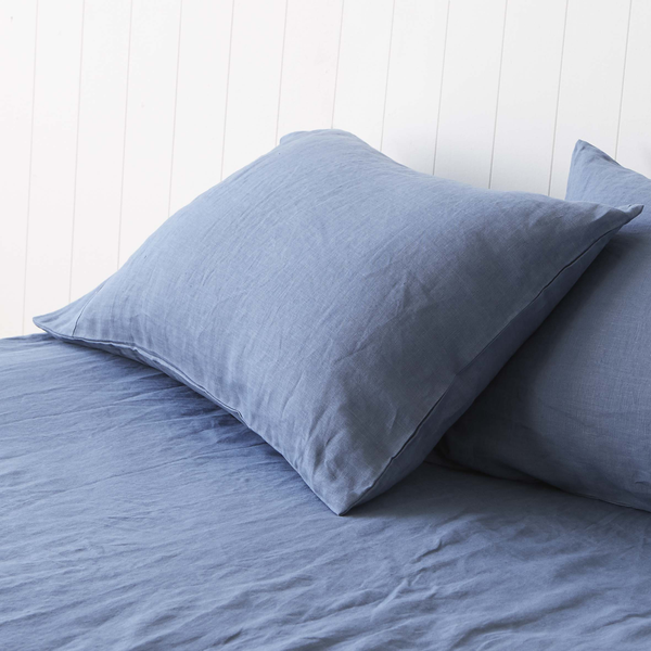 Vintage Denim Blue Standard Pillowcases / Pair