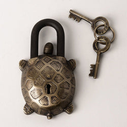 Antique Turtle Brass Lock