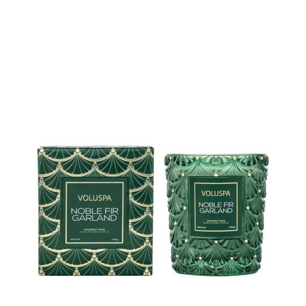 Noble Fir Garland Classic Boxed Candle