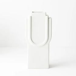 Pamella Vase / White 16 x 34cm
