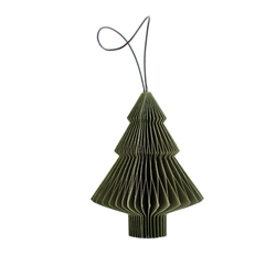 Paper Tree Ornament / Olive Green