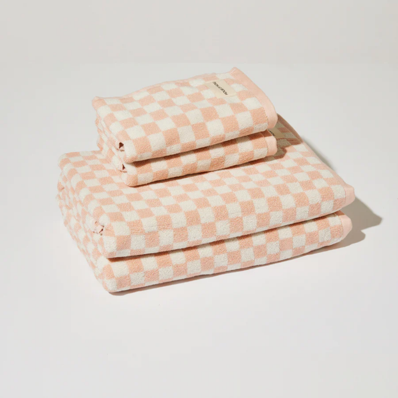 Check Hand Towel / Pink