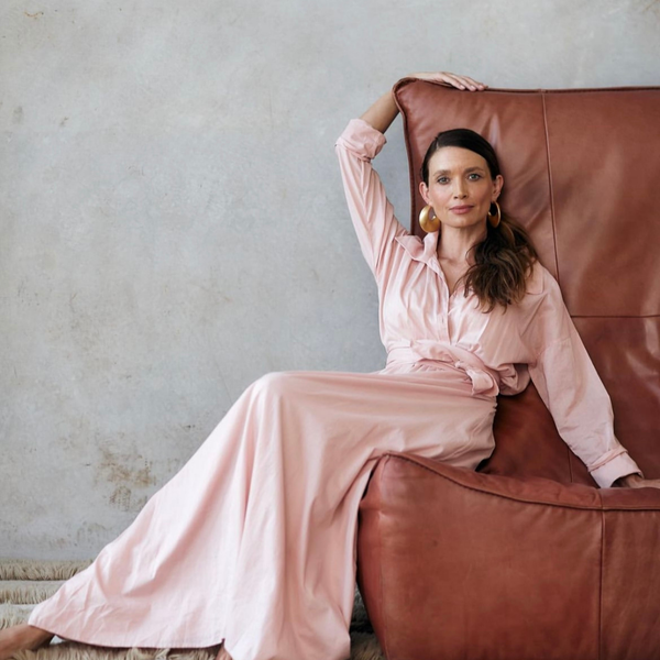 Poppy Long Shirt Dress / Dusty Pink