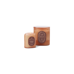 Vista Glass Candle Rusty Pink 5oz / Redwoods + Amber