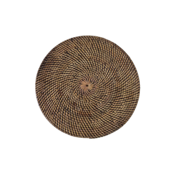 Rattan Round Placemat / Brown