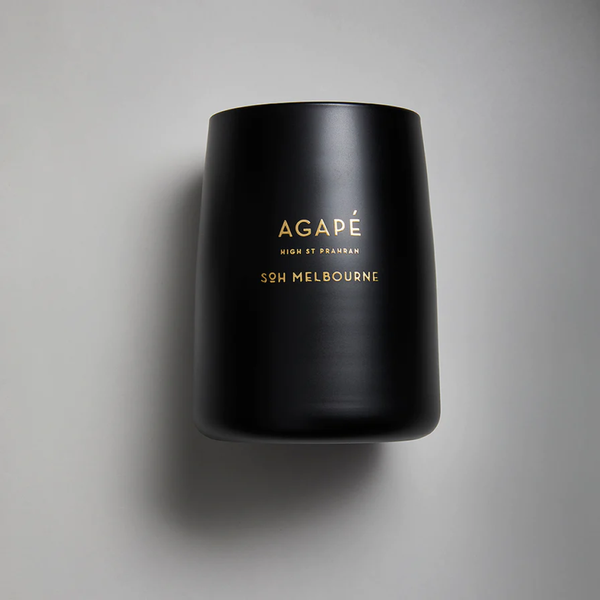 Agape / Black Matte Glass Candle