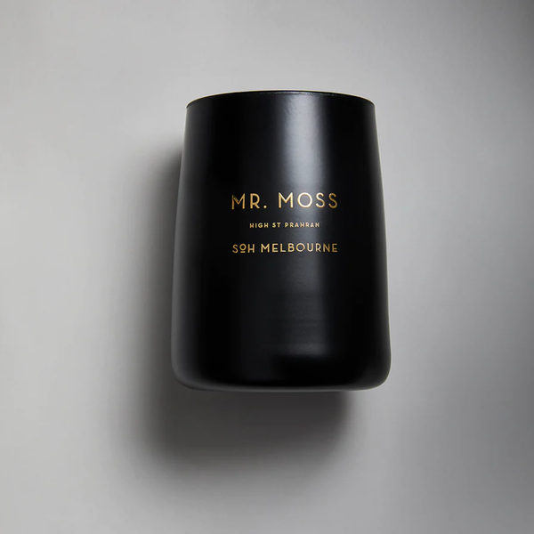Mr Moss / Black Matte Glass Candle