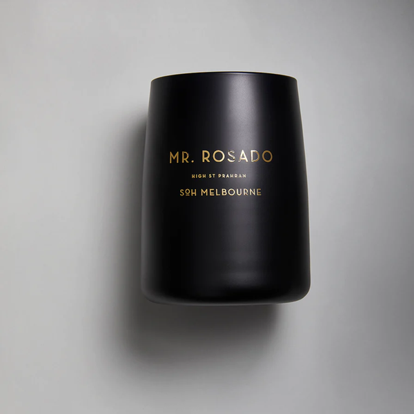 Mr Rosado / Black Matte Glass Candle