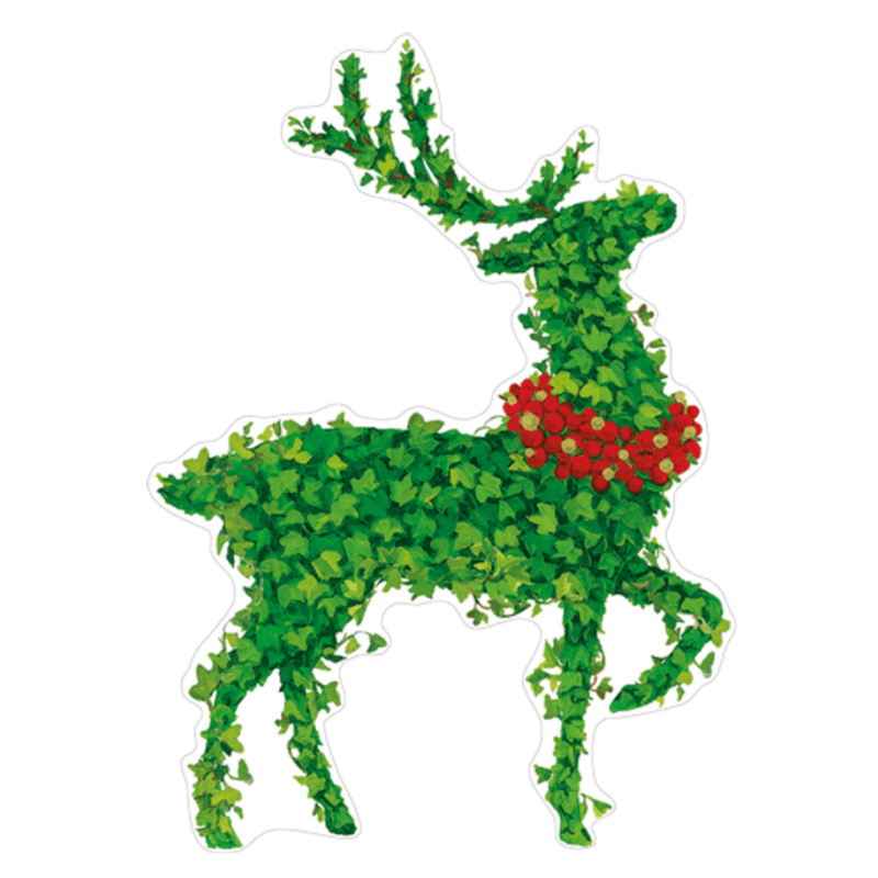 Gift Tags 4 Pack / Stag Topiary