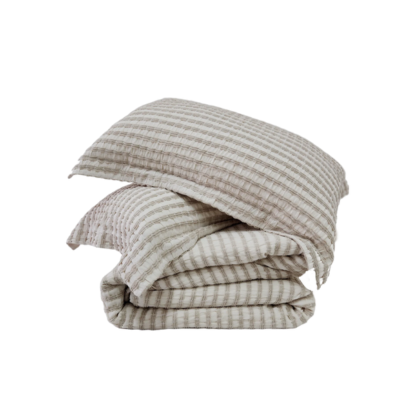 Troyes Jacquard Doona Set / Striped